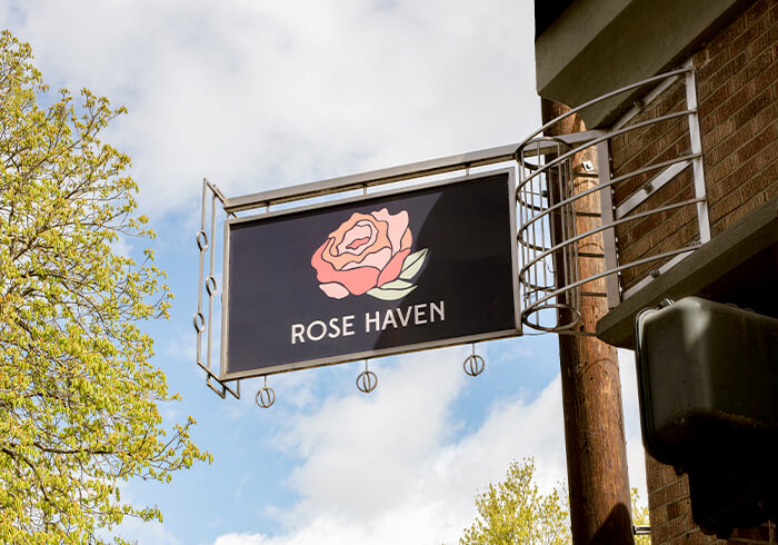 Rose Haven Entrance